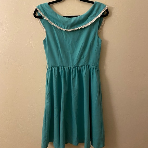 ModCloth Myrtlewood perfect pastures prairie collared light academia dress S - Picture 3 of 5